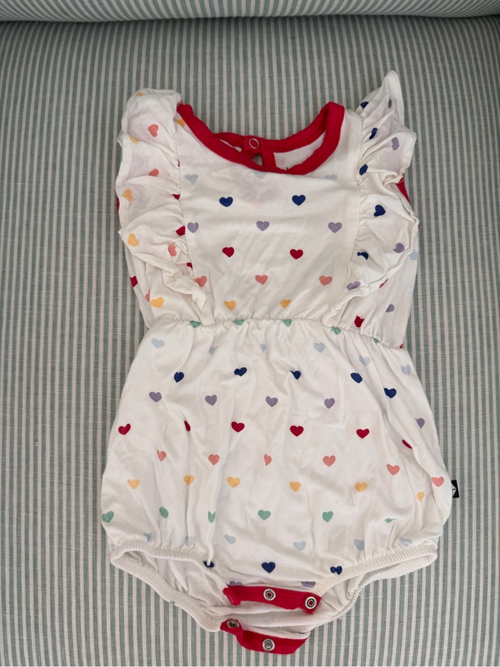 Kyte Rainbow Heart Baby Romper or Bubble